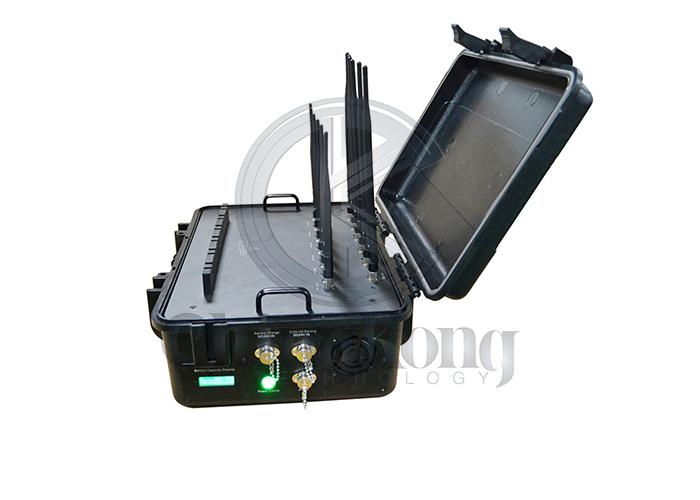 Спрятанные 60 измеряют антенны чемодана 12 наивысшей мощности 5G Jammer Manpack