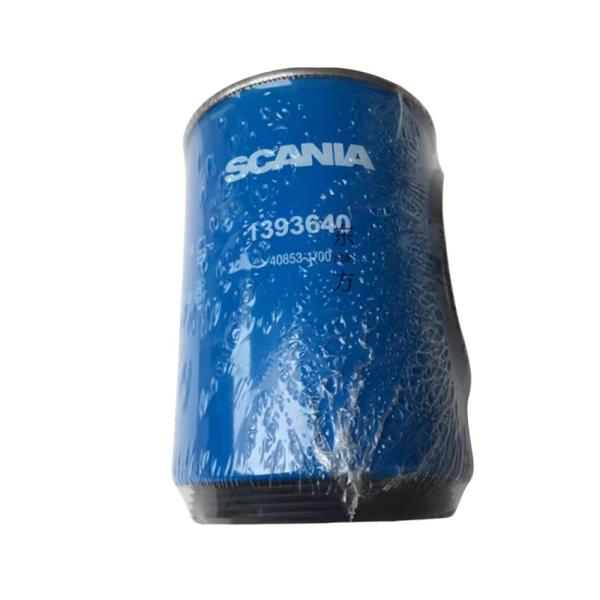 Metal y papel de filtro El elemento de filtro de aceite 1393640 para el motor de camión Scania Gran valor