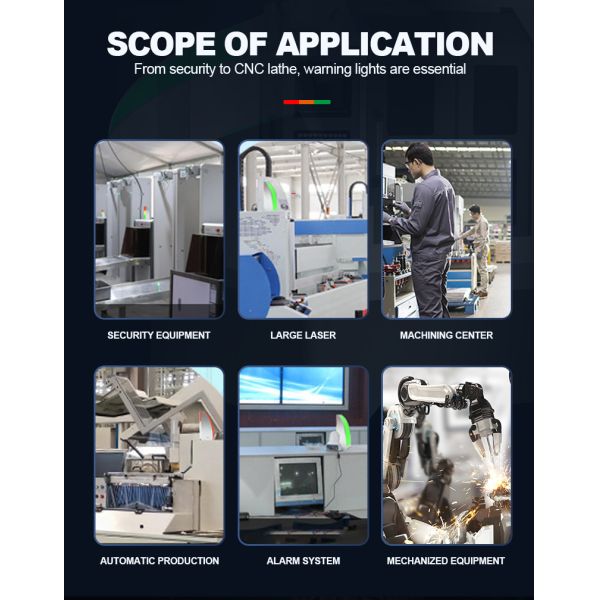 Feu de signalisation de tour personnalisé avec résistance à la corrosion et lampe LED avec une durée de vie de 70 000 heures