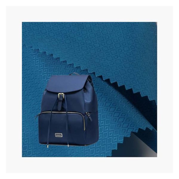 China factory double diamond woven oxford fabric Recycled polyester twill dobby jacquard Fabric
