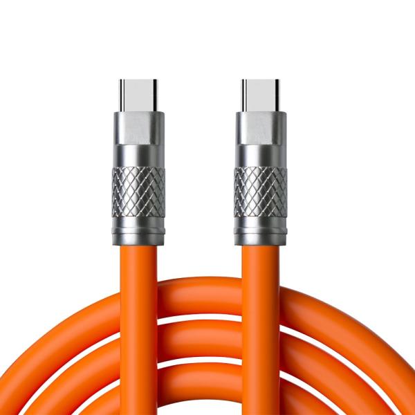 Durable Silicone Charging Cable CC60W / CL27W 480Mbps Fast Charger Cable