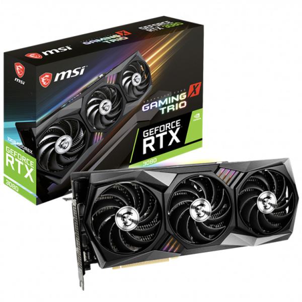 19 Gbps Gaming Graphics Card MSI GeForce RTX 3080 Gaming X TRIO VEN 3X OC 10G GDDR6