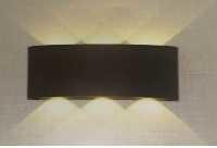 preto da areia da lâmpada de parede 6W Ac85-265v/alumínio 3000k/6000k da areia + acrílico brancos 4W 170*80*40mm