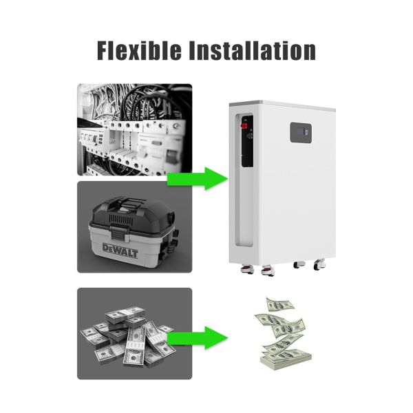 Fast Charging Home Solar Inverter System ODM 4000W Li-ion 5KW~15KW  51.2V