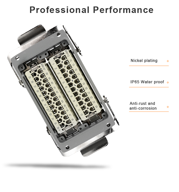 Защищать водоустойчивых электрических соединителей WHE48C электромагнитный