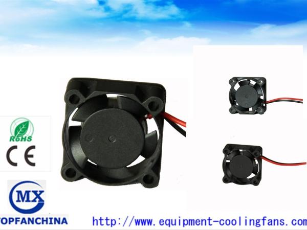 High Pressure 11000RPM DC Axial Fans 12V 25mm 2.44CFM with Sleeve Bearing