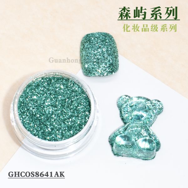 Superflash PET Fine Loose Eye Glitter Powder Titanium Coating For Halloween Makeup