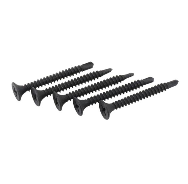 Carbon Steel Self-Drilling Black Bugle Head Screws with Cross Drive