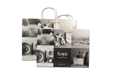 Medium Personalized Eco Paper Packaging /  Handmade Paper Shopping Bags
