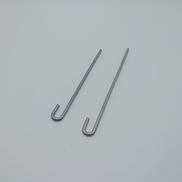 Durable Black Electrophoretic Insulation J Hook For Solar Panel Fastening Barbed Wire