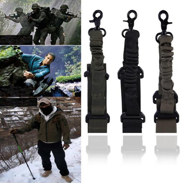 Nylon Adjustable CS Rifle Airsoft Gun Strap / Tactical Single Point Sling