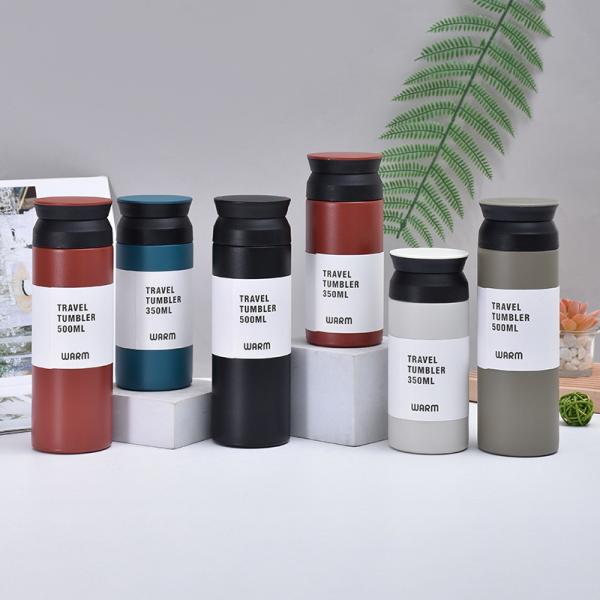Viaje Tumbler 11.8 Fl Oz 350 ml Blanco de doble pared de vacío Construcción de retención de calor y frío