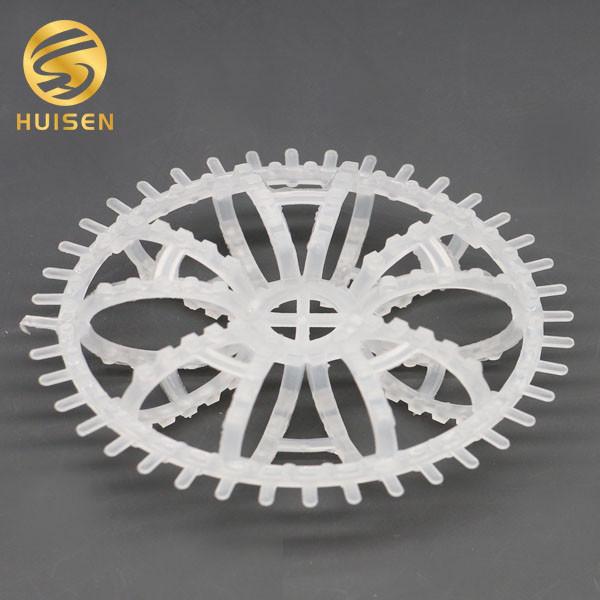 PP Plastic Tower Pall Ring Packing Gas Washing Purification Support 98% Porosity