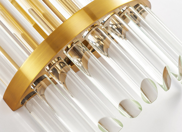 240V Bar Decoration Dia 210mm Hright 300mm / 500mm Crystal Wall Lamp