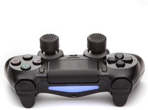 Protective Analog Stick Grips Covers Skins For Xbox One PS 5/4/3/2 / Controller Best Slim Grips For Gaming - Black (8 Packs)