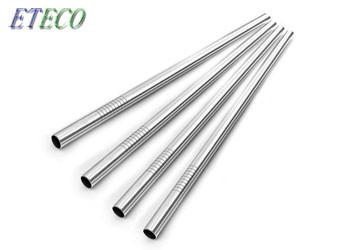 Inox Reusable Short Straws , Portable Extra Wide Stainless Steel Straws