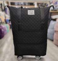 Logotipo personalizado Saco dobrável expansível Saco de duffel impermeável Saco de viagem dobrável com rodas