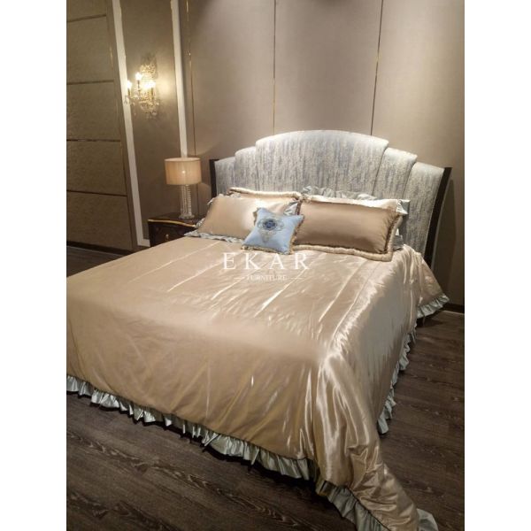 Headboard Classic Bedroom Furniture Wooden Bed Design