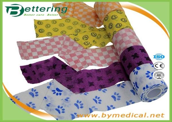 Equine Elastic Horse Printing  Self Adherent  Wraping Bandages Cohesive Bandage