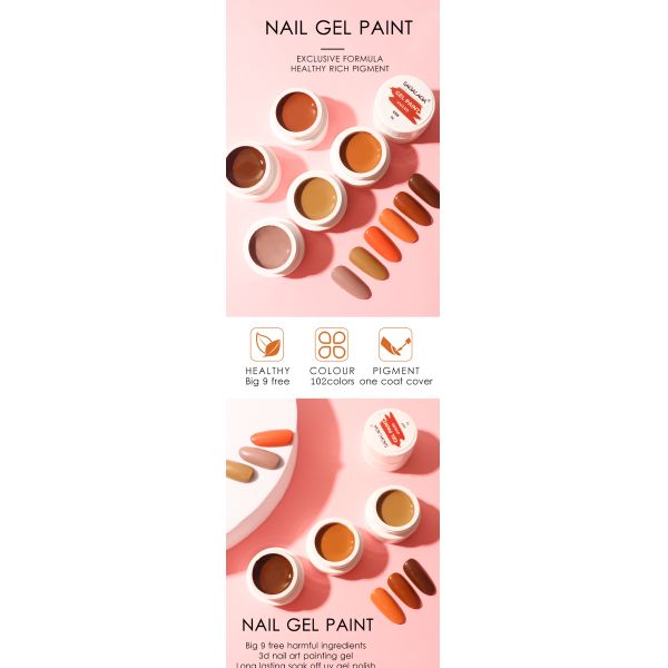 Pintura de uñas Set de pintura de uñas Led Pinturas para el arte Uvas UV sin pintura de gel limpiador