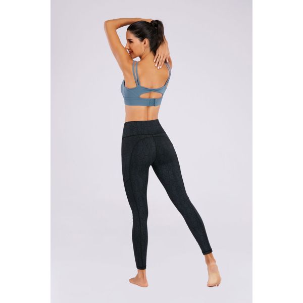 customizable Jacquard Fabric Womens Fitness Pants Slimming Gym Leggings