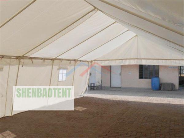 White Canvas Medical Isolation Tent , Coronavirus Emergency Relief hospital emergency tent Steel Frame