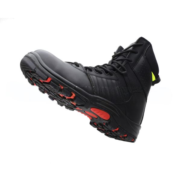 Anti Puncture Firefighter Safety Boots Unisex Fireproof Steel Toe Work Boots