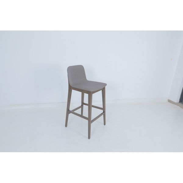 High Density Sponge Wrapped Upholstered Bar Stool Chair For Apartment
