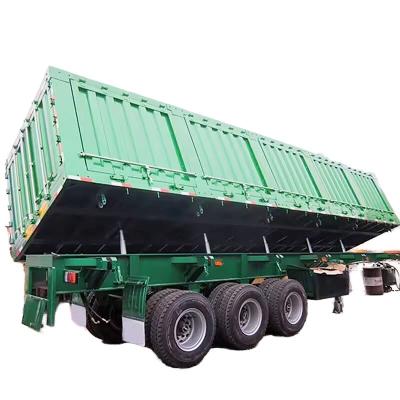 Afrique 3 axes basculants Transports de mines de charbon Semi-remorque: Conçue pour le transport et le déchargement efficaces de sable/charbon