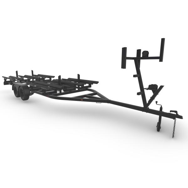 Galvanished Finish Aluminum Tritoon Trailer pontoon boat trailer with Radial Tire