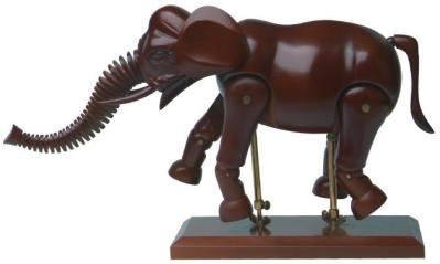De madeira manequim do artista criativo 16/20 manequim do animal do elefante