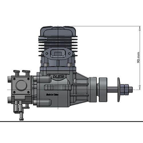 Dle 20 Cc Original Metal Gas Engine for Radio Control Rc Airplane Model
