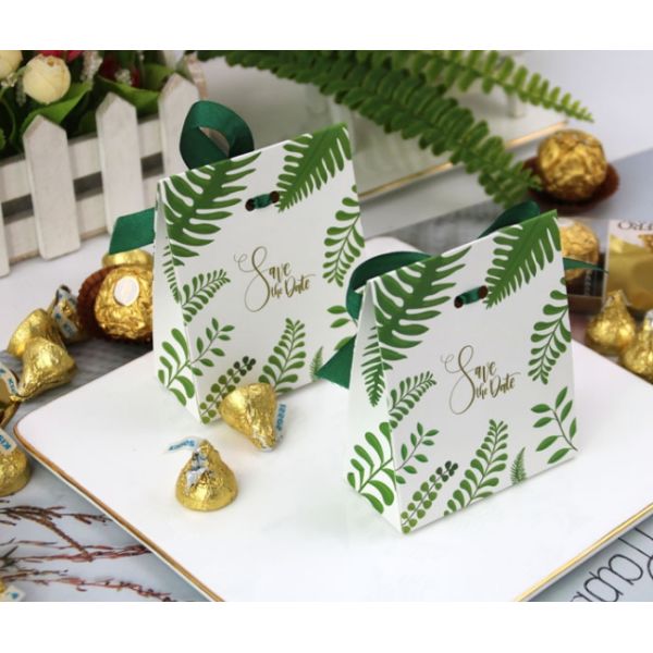 Свежая зеленая бабочка ленты напечатала шоколад бумажных мешков упаковывая 9g/Pcs