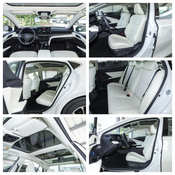 2024 Toyota Camry 2.0L E-CVT Doble Motor Híbrido de tamaño mediano Limousina de gasolina con frente 4 trasero 2 radar y 2500-3000 mm de distancia entre ejes