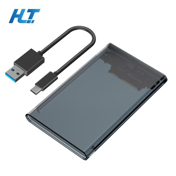 2.5 SATA to USB 3.0 Adapter with Type-C Transparent HDD Enclosure
