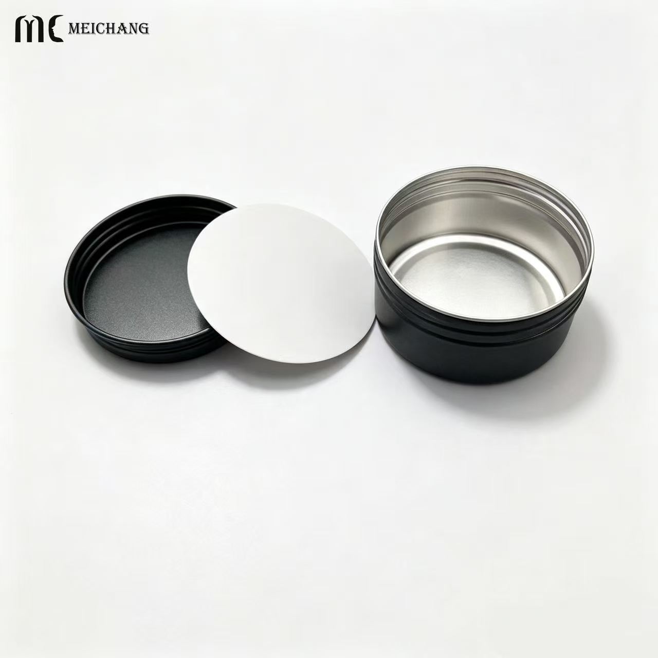 5-80g Refillable Round Aluminum Jar with Screw Lid for Solid Balm Packaging(MC-806)