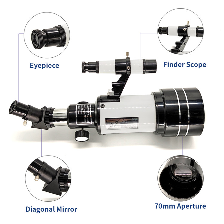 телескоп детей апертуры 300mm 70mm астрономический для наблюдать неба