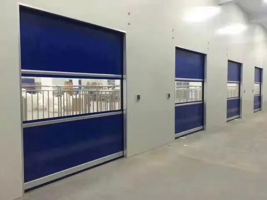 High Speed Spiral Door with 220/380V 50Hz 750W Motor and 0.8-1.2m/s Opening Speed for 1000-1500 Times/Day High Frequency Use