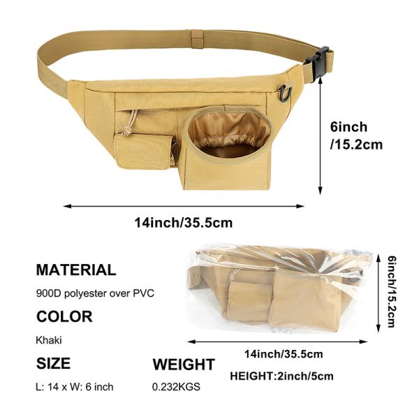Cinturón Deportivo Bolso de cintura personalizado teléfono celular Pequeño paquete de fanny para correr mensajero 14X6