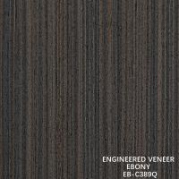 Brown Engineered Wood Veneer EB-C389Q / 916Q / 1238Q / 1320Q Quarter Cut Ebony Veneer Fineline For Door And Cabinet Face