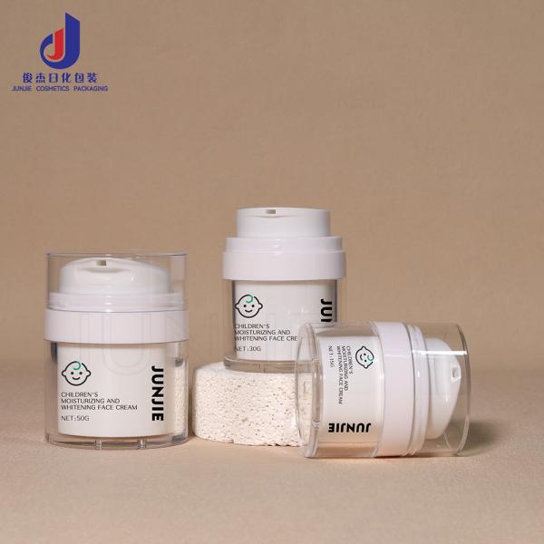 30 ml 50 ml 75 ml 100 ml 150 ml Botella de bomba sin aire púrpura Loción de plástico Botellas sin aire para bebés Crema facial Gel para el cabello