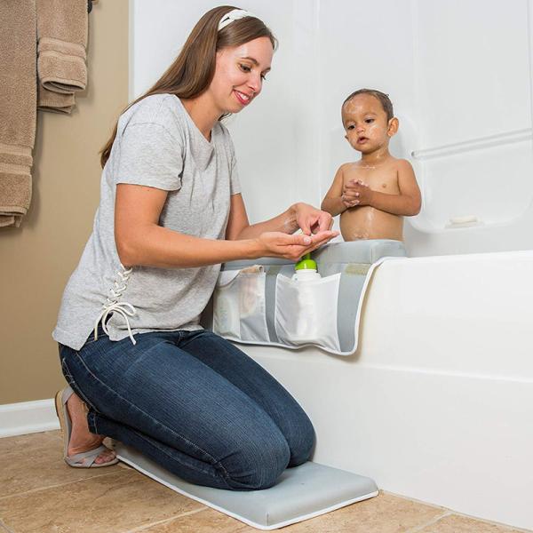 Premium Baby Bath Kneeler And Elbow Rest 1.5 Inch Thick With Strong Suction Cups