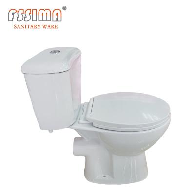 Sanitary France WC de duas peças completo Cuvette P Sifão Sanitário montado no chão