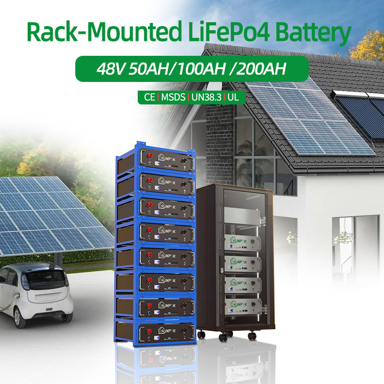 Умная система хранения литийных батарей BMS All in One Off Grid / Hybrid Grid Energy Wall Rack.
