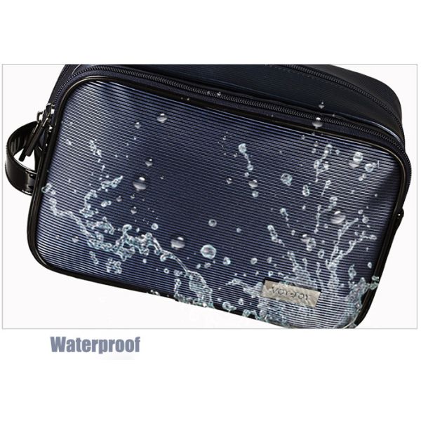 24x15x12.5cm Mens Toiletry Bag Comfortable Hand Held Exquisite Workmanship