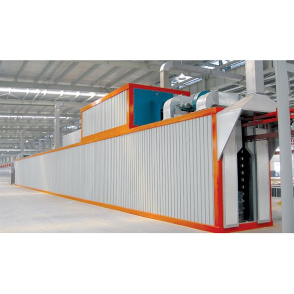 Производственная линия высокоскоростного типографического цеха с нашей печью для покрытия порошковым покрытием