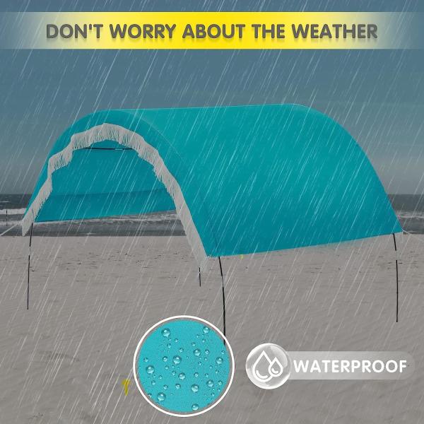 Outdoor Camping Beach Sunshade Sky Tent, Beach Canopy Tent Sun Shade, Gradient Beach Canopy, Stability Upgraded tent
