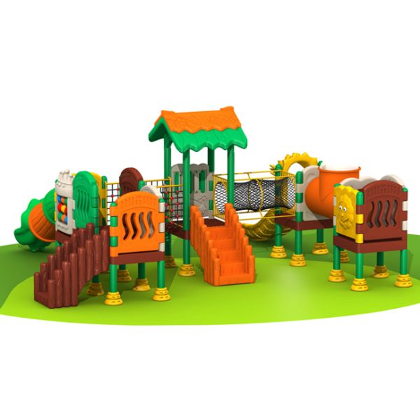 Customized Plastic Backyard Playsets , Kids Plastic Play Gym Anti UV TQ-QS019