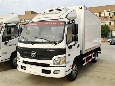 Portador Refrigerador Refrigerador Van Caminhão de FOTON 130HP 4x2 2Ton para a carne e os peixes