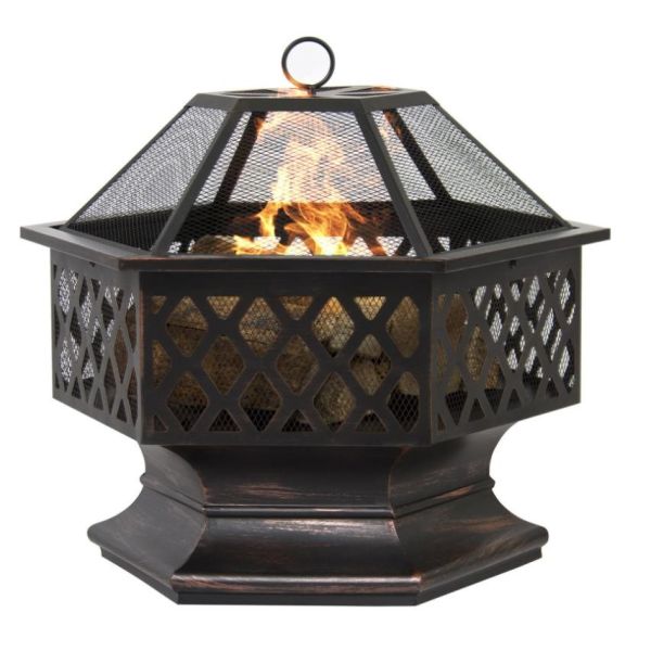 Outdoor Portable Smokeless Fire Pit Metal Fire Pits Garden